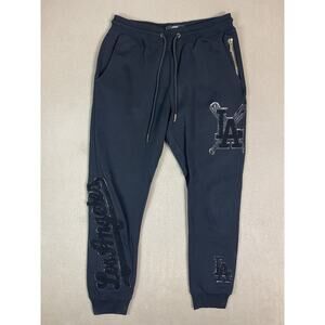 PRO Standard Pants Mens M Black MLB Los Angeles Dodgers‎ Baseball Embroidered